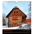 Nástěnný kalendář Malebné chaloupky 2018, 30 x 34 cm