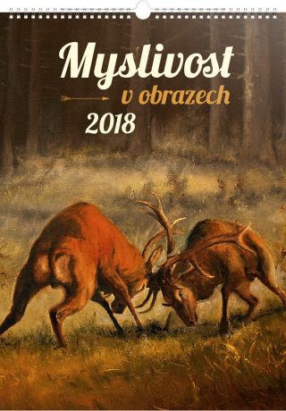 Wall calendar Myslivost v obrazech 2018, 33 x 46 cm