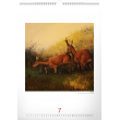 Nástěnný kalendář Myslivost v obrazech 2018, 33 x 46 cm