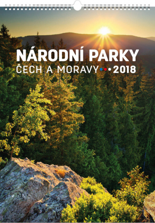 Wall calendar Národní parky Čech a Moravy 2018, 33 x 46 cm