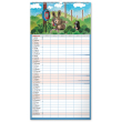 Nástěnný kalendář Rodinný plánovací Krteček XXL 2022, 33 × 64 cm