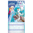 Nástěnný kalendář Rodinný plánovací XXL – Ledové království 2018, 33 x 64 cm