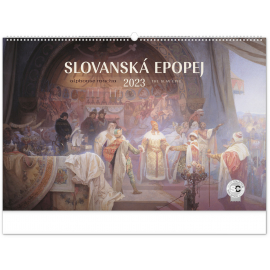Wall calendar The Slav Epic – Alphonse Mucha 2023, 64 × 42 cm