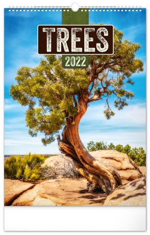 Nástěnný kalendář Stromy 2022, 33 × 46 cm