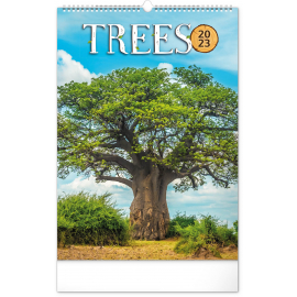 Nástěnný kalendář Stromy 2023, 33 × 46 cm