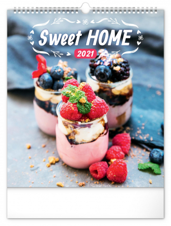 Wall calendar Sweet Home 2021, 30 × 34 cm