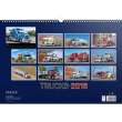 Nástěnný kalendář Trucks 2018, 48 x 33 cm
