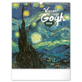 Vincent van Gogh 2024 Wall Calendar, 30 × 34 cm