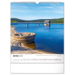 Nástěnný kalendář Vodní království  – české přehrady 2022, 30 × 34 cm