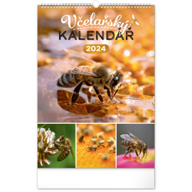 Nástěnný Včelařský kalendář 2024, 33 × 46 cm