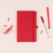 Notebook Red, dotted, 13 × 21 cm