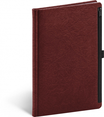 Notebook Hardy, red, lined, 13 × 21 cm