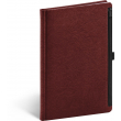Notebook Hardy, red, lined, 13 × 21 cm
