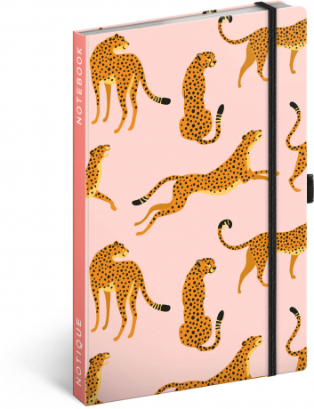 Notebook Leopards, lined, 13 × 21 cm