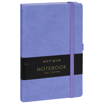 Notebook Lilac, dotted, 13 × 21 cm