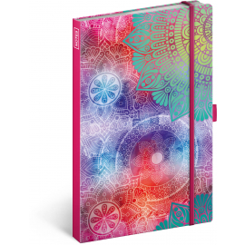 Notebook Mandala, lined, 13 × 21 cm