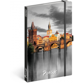 Notebook Prague, lined, 13 × 21 cm