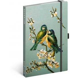 Notebook Birds by Kateřina Winterová, lined, 13 × 21 cm