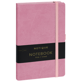 Notebook Pink, lined, 13 × 21 cm