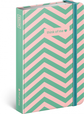 Notebook Think of me, lined, 11 × 16 cm