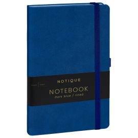 Notebook Dark blue, lined, 13 × 21 cm