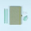 Notebook Green, dotted, 13 × 21 cm