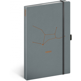 Notebook Zodiac Virgo, lined, 13 × 21 cm