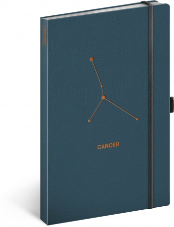 Notebook Zodiac Cancer, lined, 13 × 21 cm