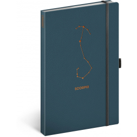 Notebook Zodiac Scorpio, lined, 13 × 21 cm
