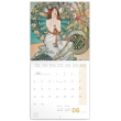 Poznámkový kalendář Alfons Mucha 2020, 30 × 30 cm