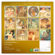 Poznámkový kalendář Alfons Mucha 2021, 30 × 30 cm