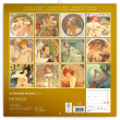 Poznámkový kalendář Alfons Mucha 2021, 30 × 30 cm
