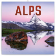 Poznámkový kalendář Alpy 2019, 30 x 30 cm