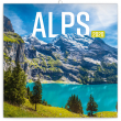 Poznámkový kalendář Alpy 2020, 30 × 30 cm