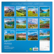 Poznámkový kalendář Alpy 2021, 30 × 30 cm