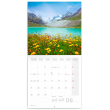 Poznámkový kalendář Alpy 2021, 30 × 30 cm