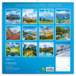 Poznámkový kalendář Alpy 2022, 30 × 30 cm