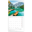 Poznámkový kalendář Alpy 2023, 30 × 30 cm