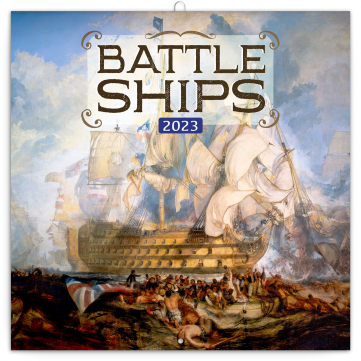 Poznámkový kalendář Bitevní lodě 2023, 30 × 30 cm