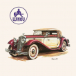 Poznámkový kalendář Classic Cars – Václav Zapadlík, 2020, 30 × 30 cm