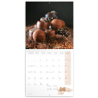 Poznámkový kalendář Čokoláda 2022, voňavý, 30 × 30 cm