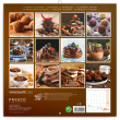 Poznámkový kalendář Čokoláda 2022, voňavý, 30 × 30 cm