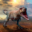 Poznámkový kalendář Dinosauři 2021, 30 × 30 cm