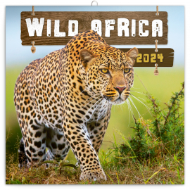 Wild Africa 2024 Note Calendar, 30 × 30 cm