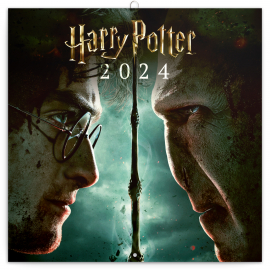 Poznámkový kalendář Harry Potter 2024, 30 × 30 cm