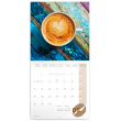 Poznámkový kalendář Káva 2021, voňavý, 30 × 30 cm