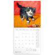 Poznámkový kalendář Kočky na plátně 2021, 30 × 30 cm