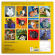 Grid calendar Cats on Canvas 2021, 30 × 30 cm
