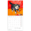Grid calendar Cats on Canvas 2021, 30 × 30 cm