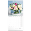 Poznámkový kalendář Květiny 2022, 30 × 30 cm